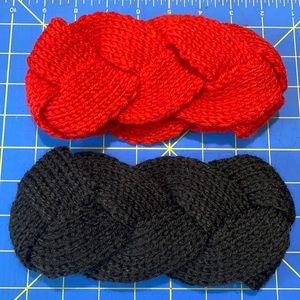 Winter knitted headbands. 2 each.